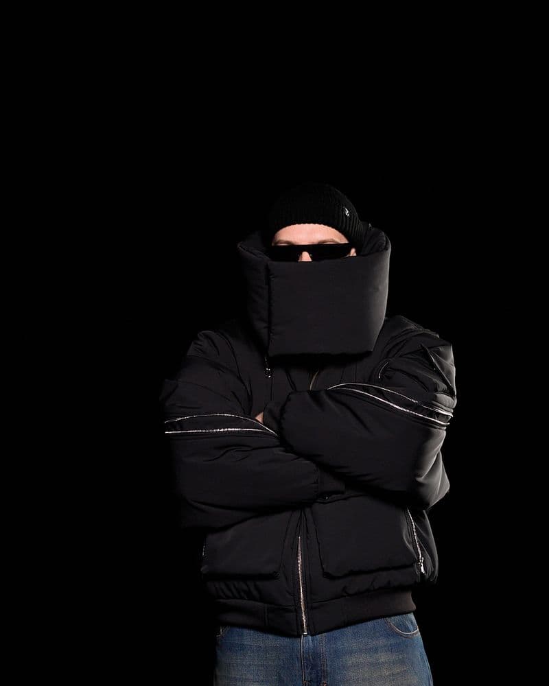 Бомбер зимовий оверсайз OGP Rise чорний